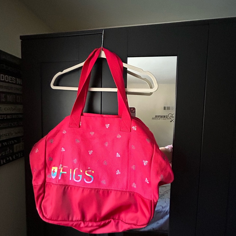 FIGS RARE  Limited Edition Pride rainbow red  Canvas tote bag.